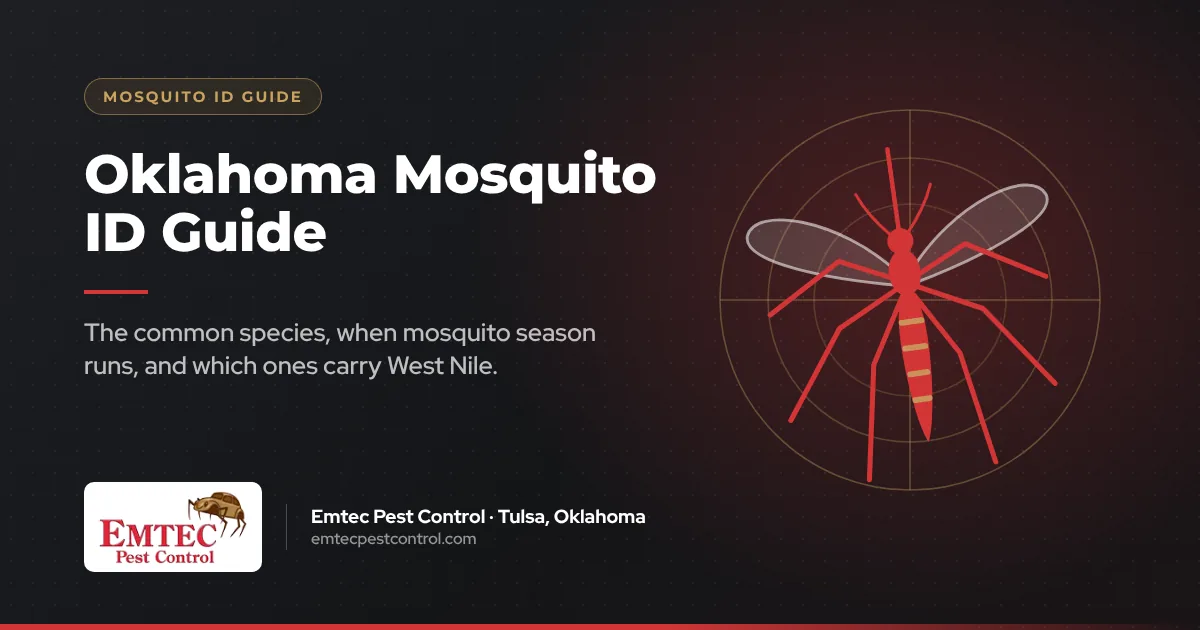 Oklahoma Mosquito ID Guide: common species, mosquito season and West Nile risk